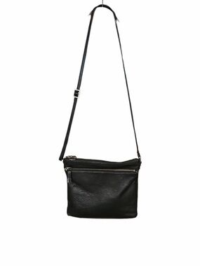 Margot black peoples leather crossbody bag purse classic minimalist travel work
